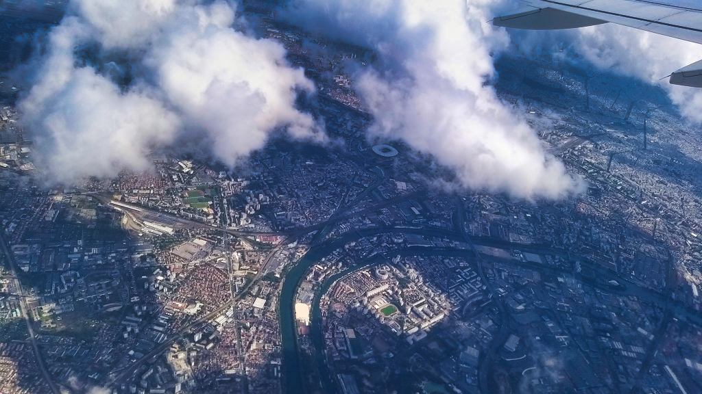 Vue aérienne sur Saint-Denis