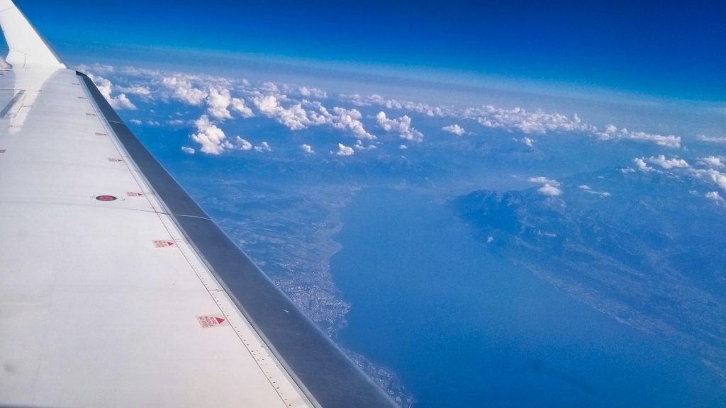 Lac Léman vu depuis le ciel