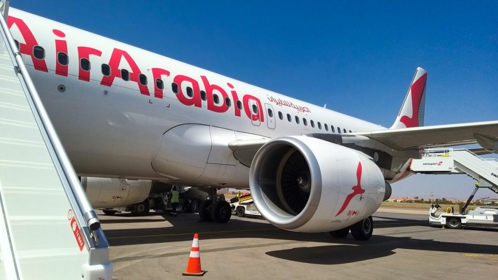 Airbus A320 d'Air Arabia Maroc immatriculé CN-NMO