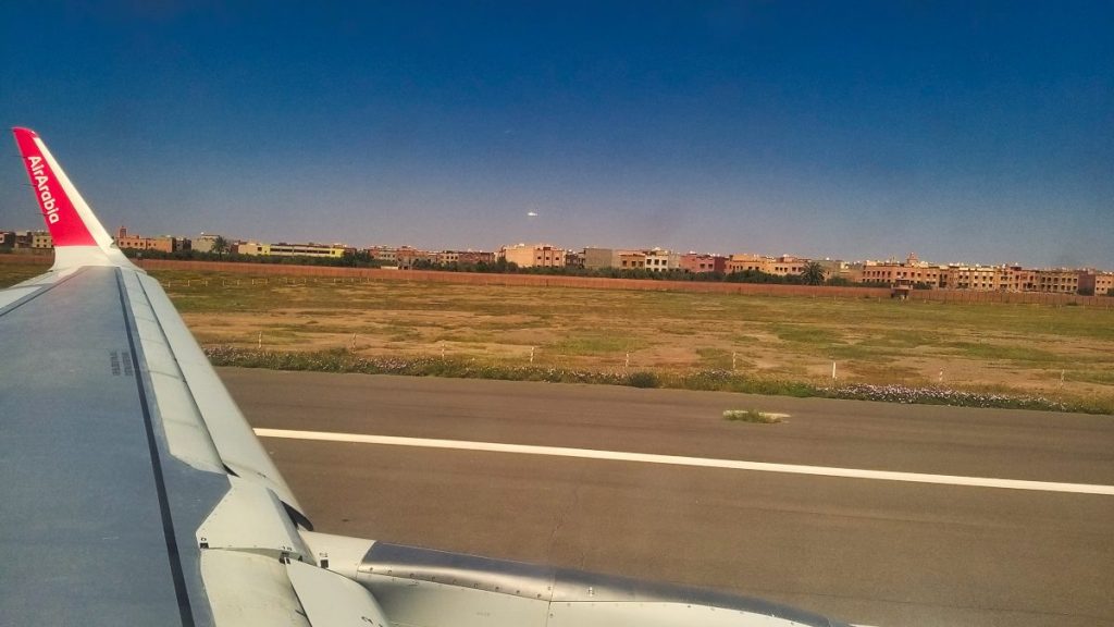 Décollage de l'aéroport de Marrakech