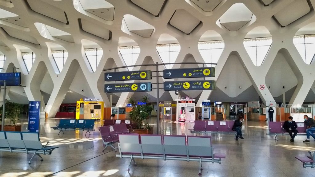 Hall de l'aéroport de Marrakech