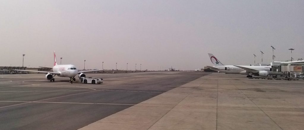 Airbus A320 d'Air Arabia Maroc qui repousse à Casablanca