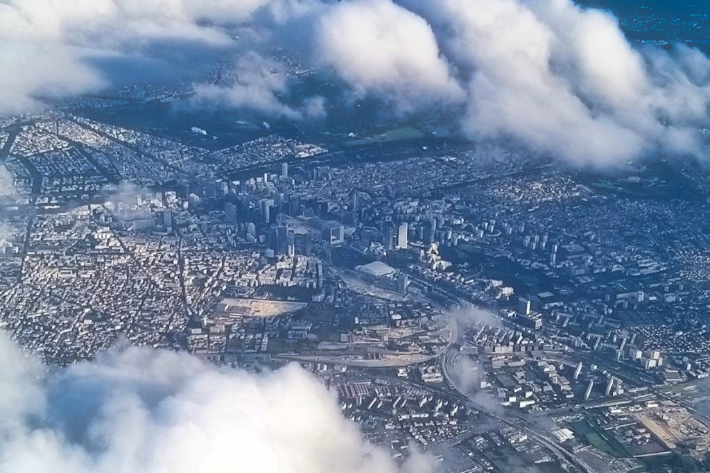 Vue aérienne sur Paris, La Défense