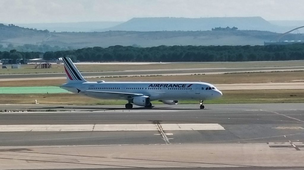 Airbus A321 d'Air France arrivant de Paris CDG
