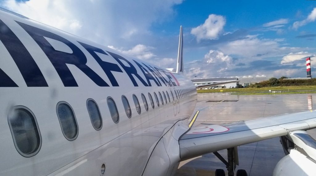 Embarquement à bord d'un Airbus A320 d'Air France