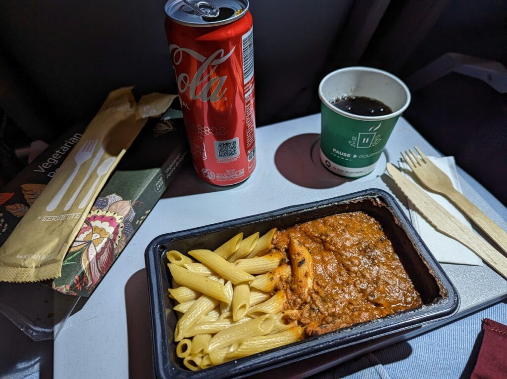 Repas servi à bord