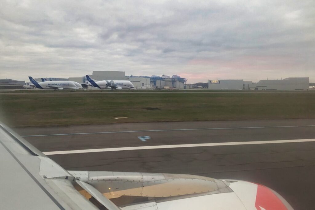 Atterrissage à l'aéroport de Toulouse-Blagnac