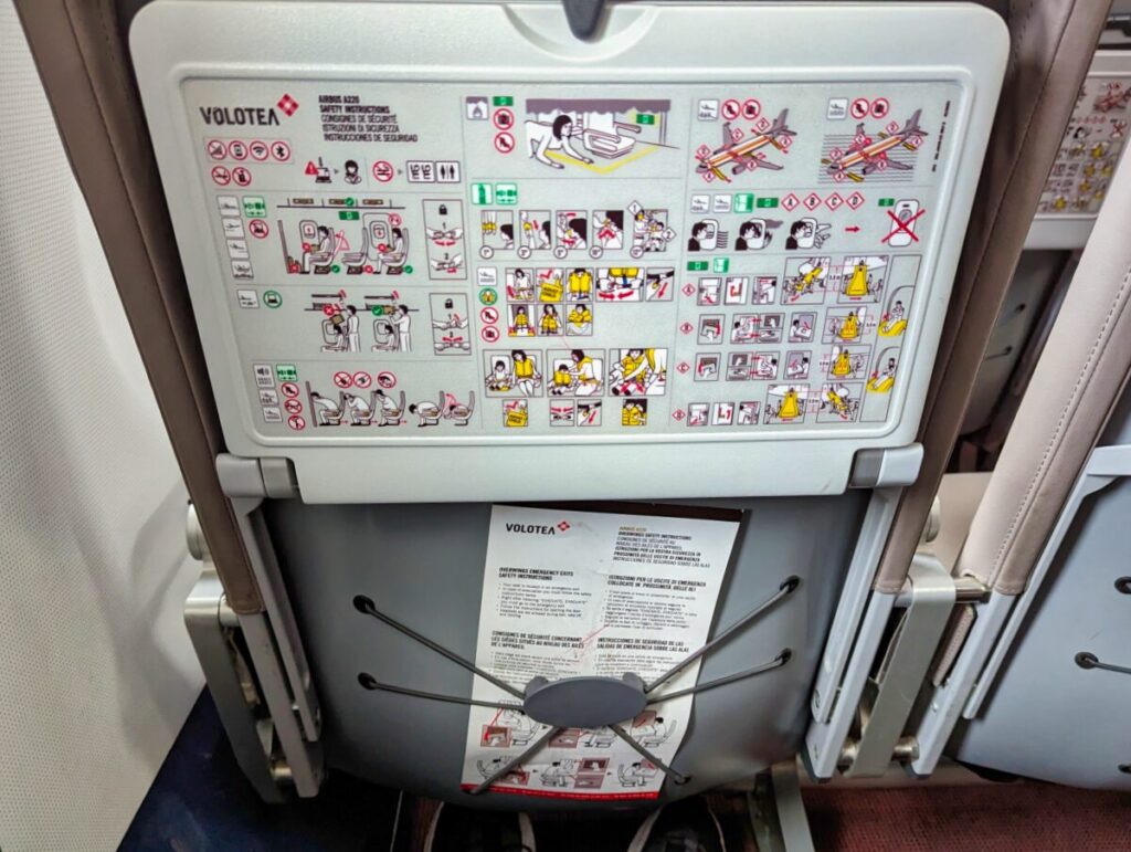 Consignes de sécurité à bord de Volotea